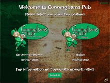 Tablet Screenshot of cunninghamspub.com